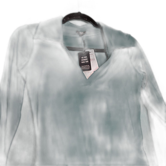 Express NWT Body Collection Long Sleeve Collared Bodysuit Emerald small - Picture 5 of 6